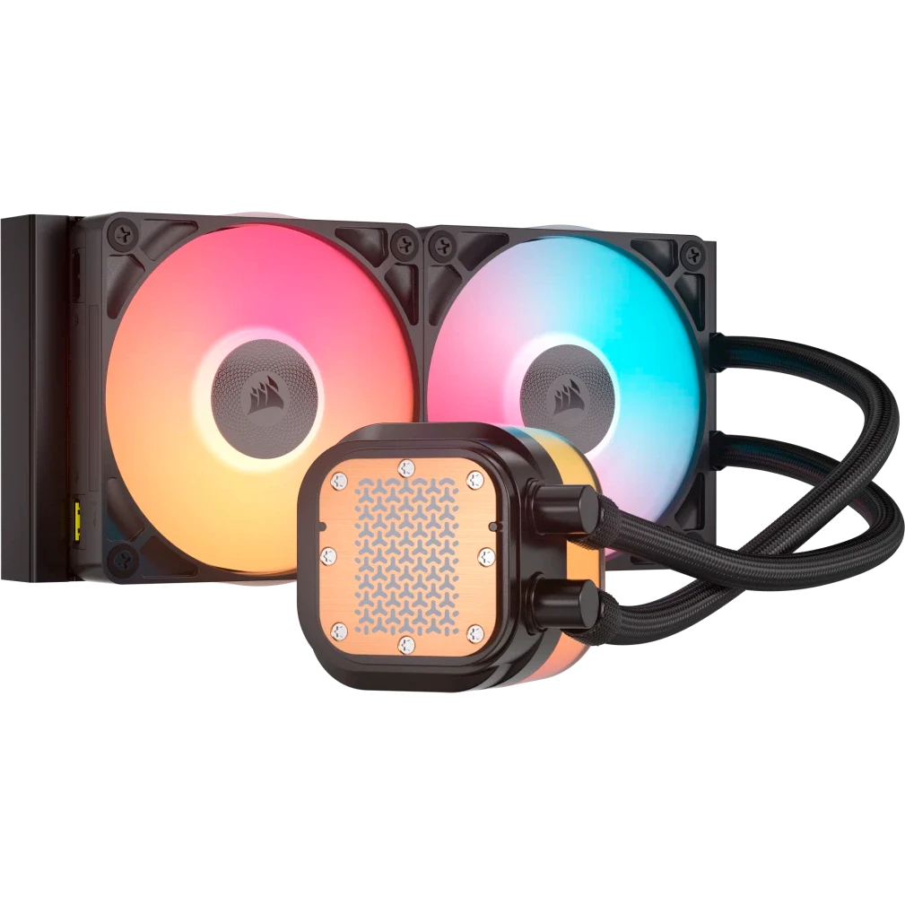 Система жидкостного охлаждения Corsair iCUE LINK TITAN 240 RX LCD Black (CW-9061022-WW) - фото 2