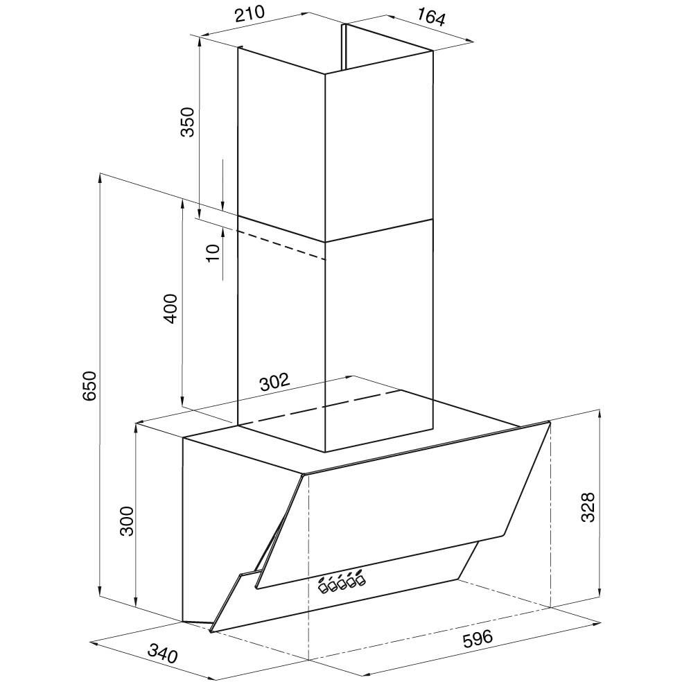 Вытяжка KRONA VEREIN II 600 BLACK S - КА-00005690 - фото 12