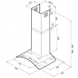 Вытяжка KRONA SABRINA 600 Inox/Glass PB (00015687)
