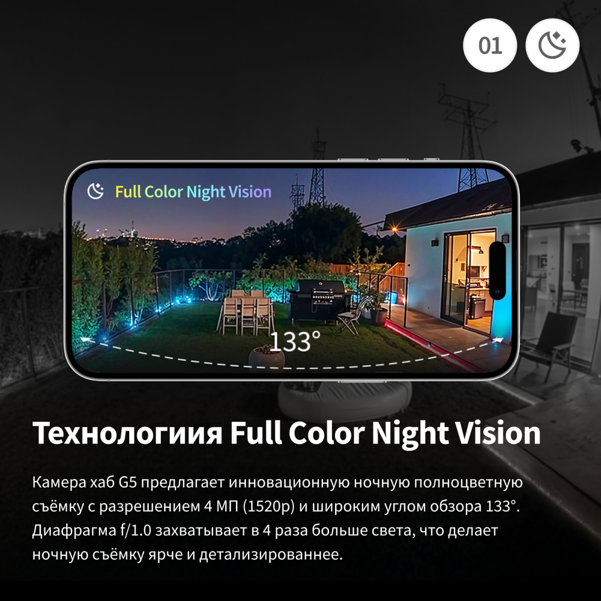 Умная камера Aqara G5 Pro WI-FI White - CH-C07D_WH - фото 2