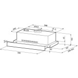 Вытяжка KRONA KAMILLA R 600 inox (2 мотора) (22869)
