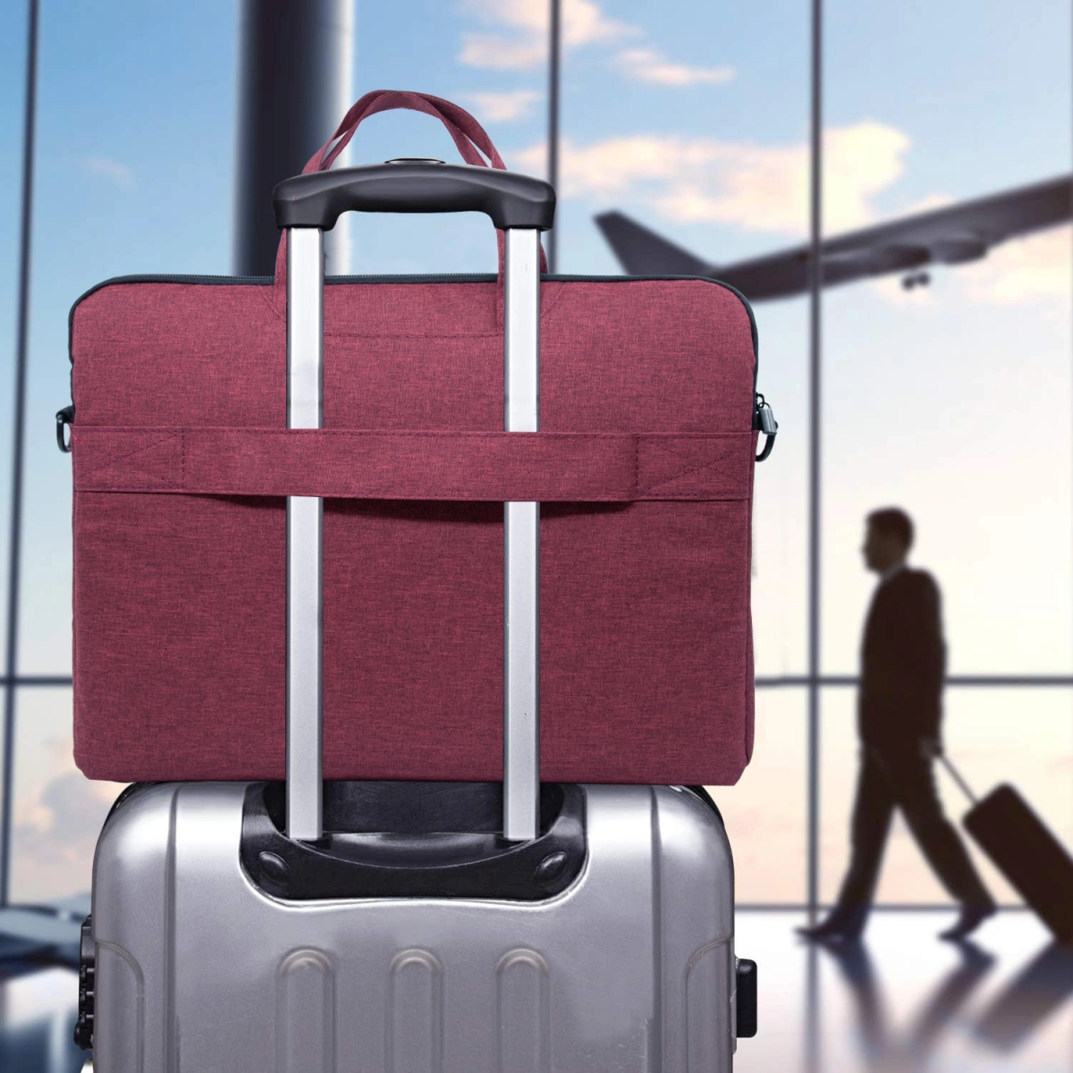 Сумка для ноутбука Portcase KCB-165 Bordo - KCB-165 BORDO - фото 9