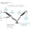 Кронштейн Kromax OFFICE-22 Silver - 90636 - фото 4