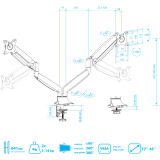 Кронштейн Kromax OFFICE-22 Silver (90636)