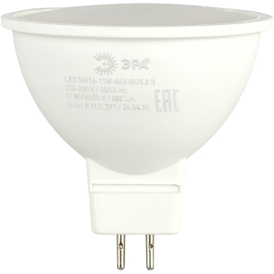 Светодиодная лампочка ЭРА MR16-11W-865-GU5.3 R (11 Вт, GU5.3)