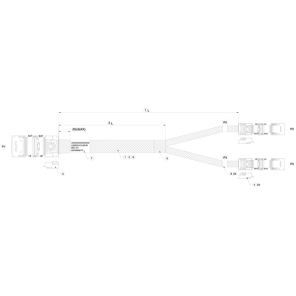 Кабель Luxshare L285SL010-SD-R - фото 2