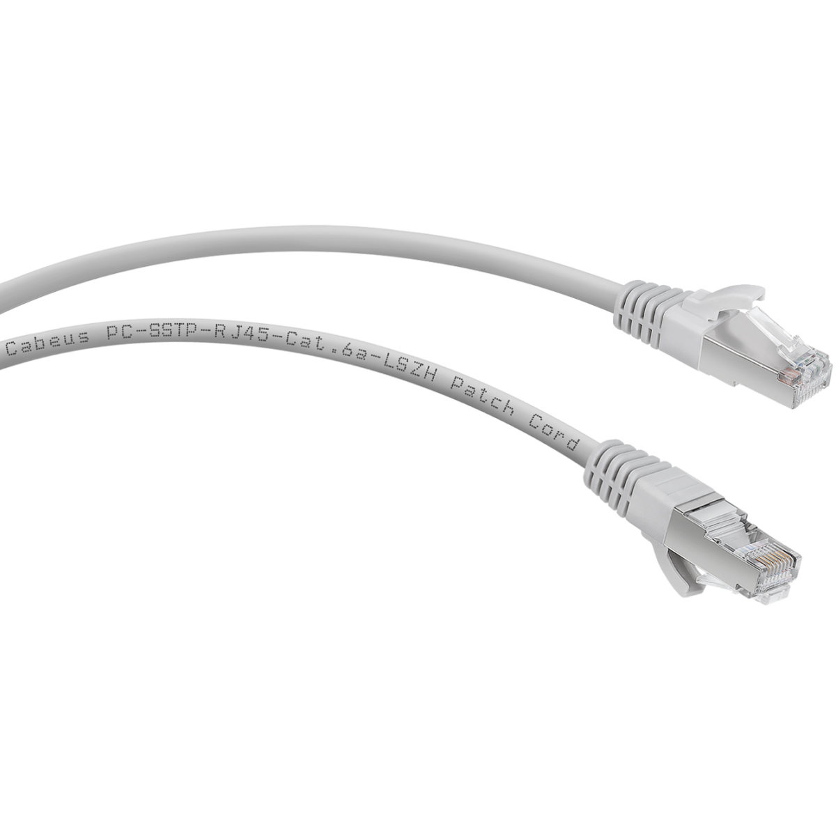 Патч-корд Cabeus PC-SSTP-RJ45-Cat.6a-0.3m-LSZH, 0.3м