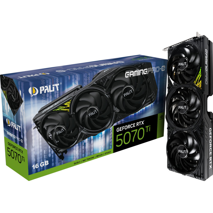 Видеокарта NVIDIA GeForce RTX 5070 Ti Palit GamingPro-S 16Gb (NE7507T019T2-GB2031U) - фото 9