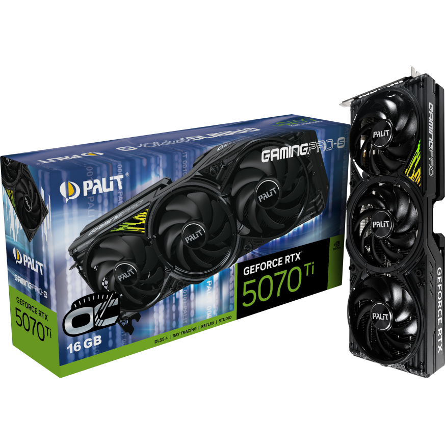 Видеокарта NVIDIA GeForce RTX 5070 Ti Palit GamingPro-S OC 16Gb (NE7507TS19T2-GB2031U) - фото 9