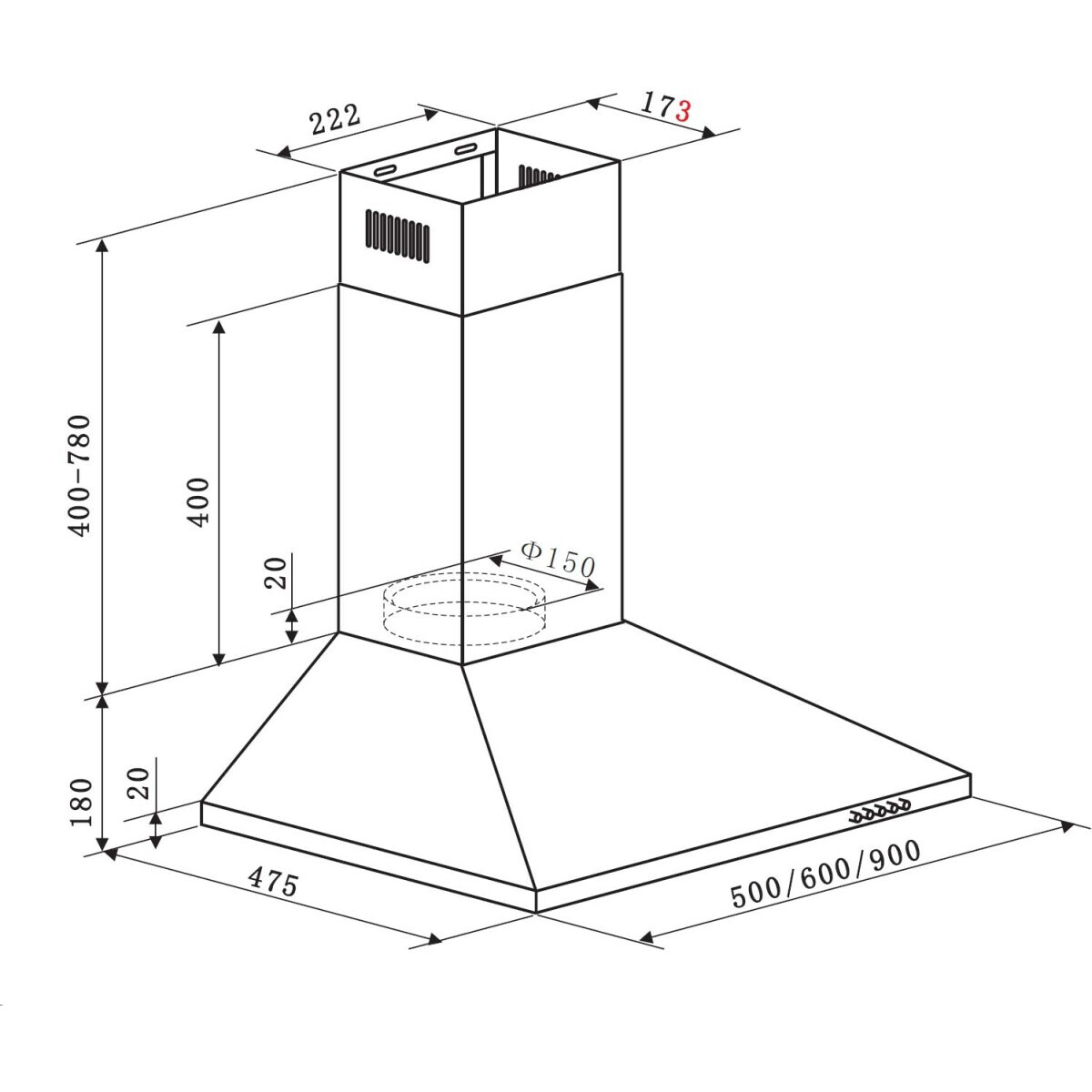 Вытяжка Weissgauff Zosma 60 PB IX - 430902 - фото 6