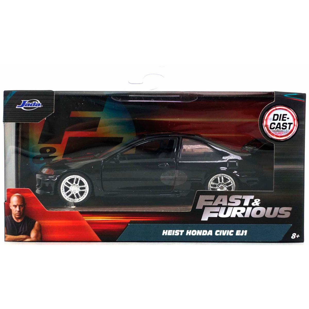 Коллекционная модель Jada Toys Fast & Furious 1993 Honda Civic Coupe(F1) - 34419 - фото 5