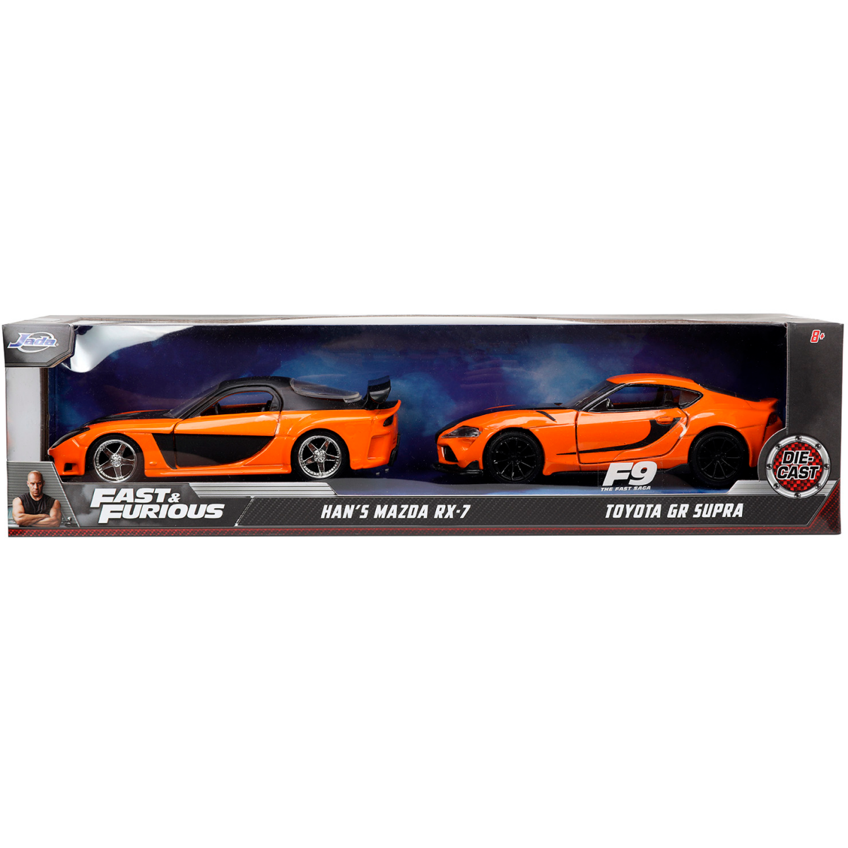 Коллекционная модель Jada Toys Fast & Furious Mazda RX-7+Toyota GR Supra - 32910 - фото 6