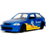 Коллекционная модель Jada Toys Hollywood Rides 1:32 Sonic the Hedgehog 1997 Honda Civic Type-R (354B2)
