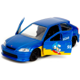 Коллекционная модель Jada Toys Hollywood Rides 1:32 Sonic the Hedgehog 1997 Honda Civic Type-R (354B2)