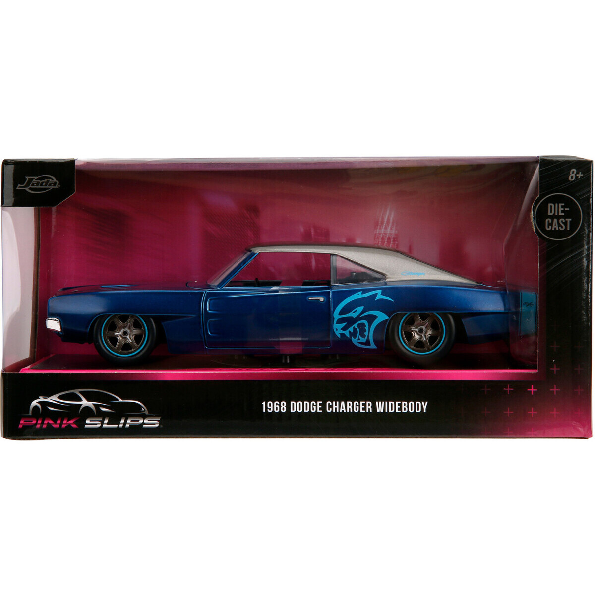 Коллекционная модель Jada Toys Pink Slips 1968 Dodge Charger Widebody - 36009 - фото 6