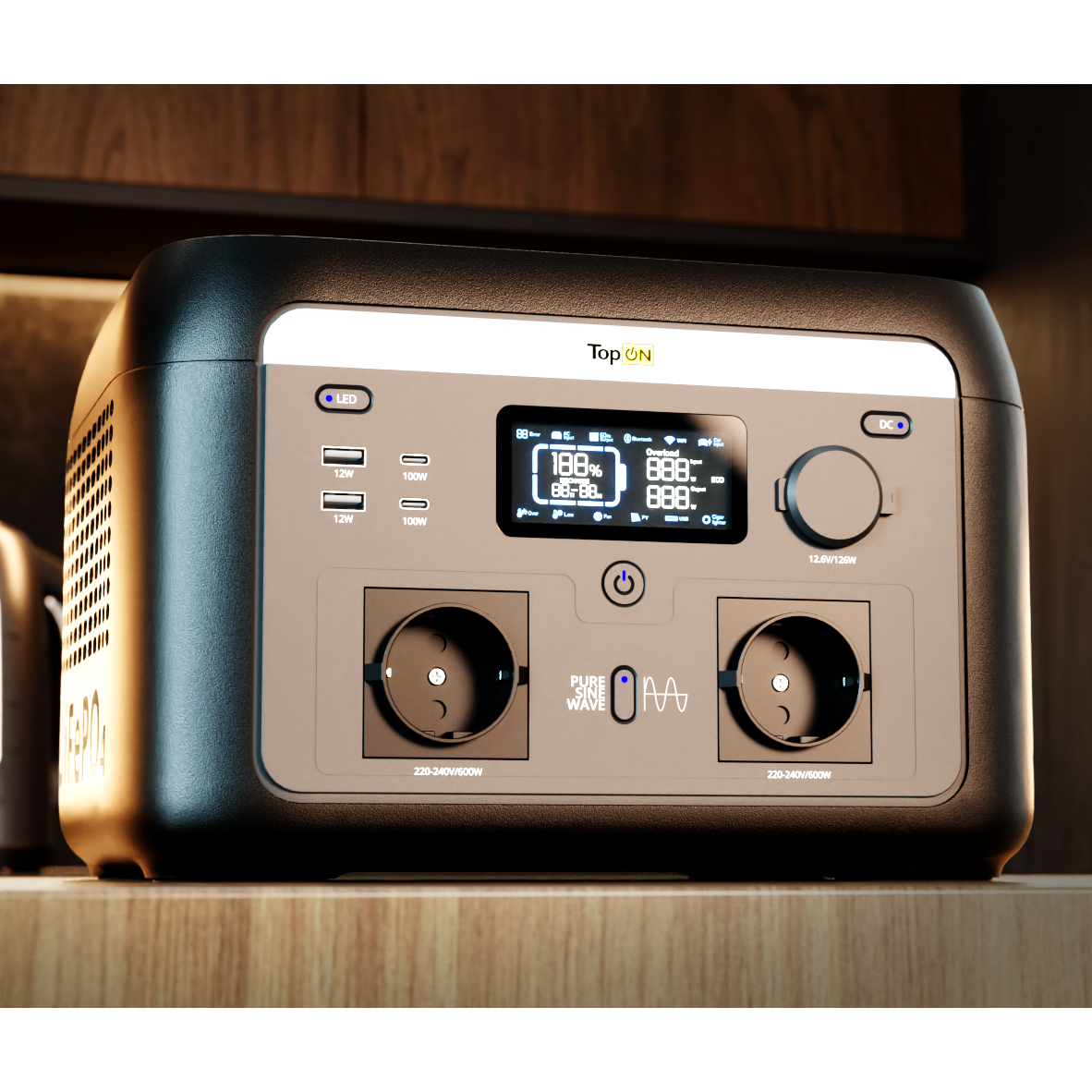 Портативная зарядная станция TopON TOP-H1000 - фото 4