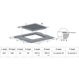Индукционная варочная панель Weissgauff HI 430 BM Flex Zone (436893)