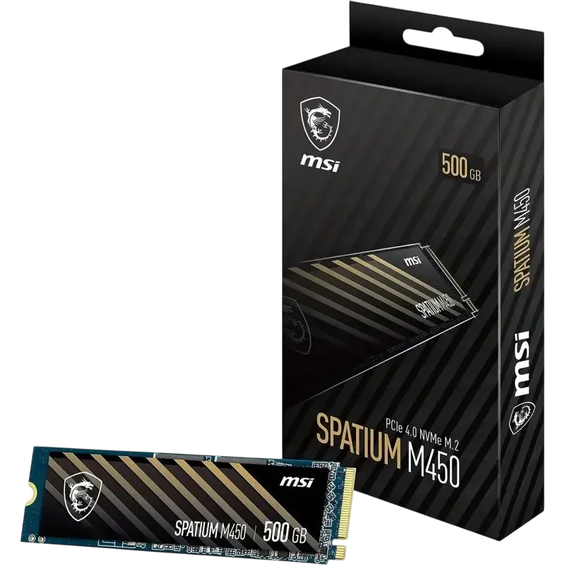 Накопитель SSD 500Gb MSI SPATIUM M450 V1 (SPATIUM M450 PCIe 4.0 NVMe M.2 500GB V1) - S78-440K380-P83 - фото 4
