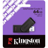 USB Flash накопитель 64Gb Kingston DataTraveler Exodia S Black (DTXS/64GB)