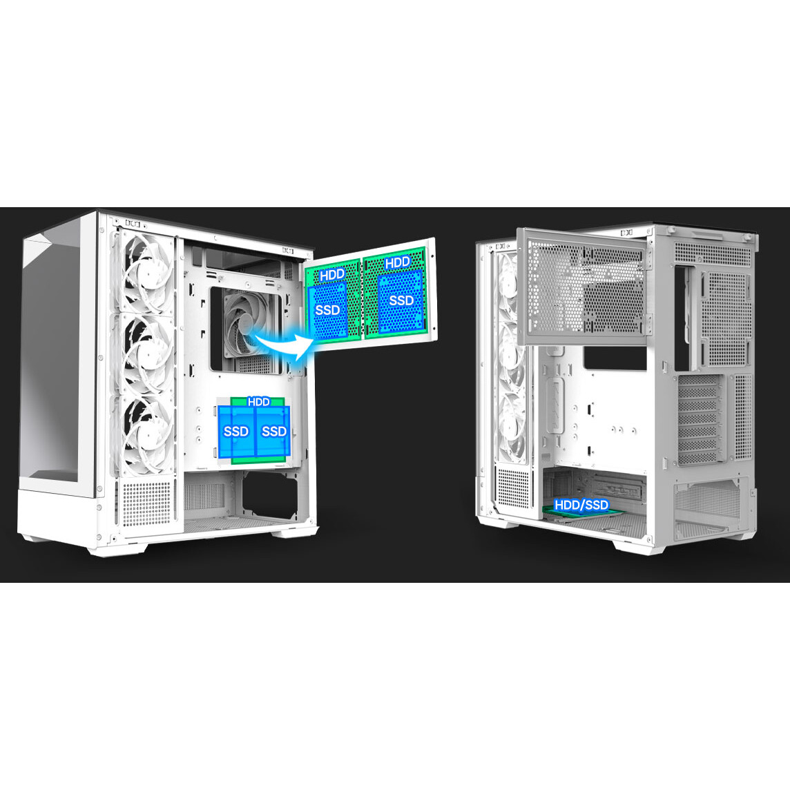 Корпус Zalman P40 Prism Plus White - фото 8