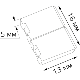 Коннектор для светодиодной ленты Gauss 204204000