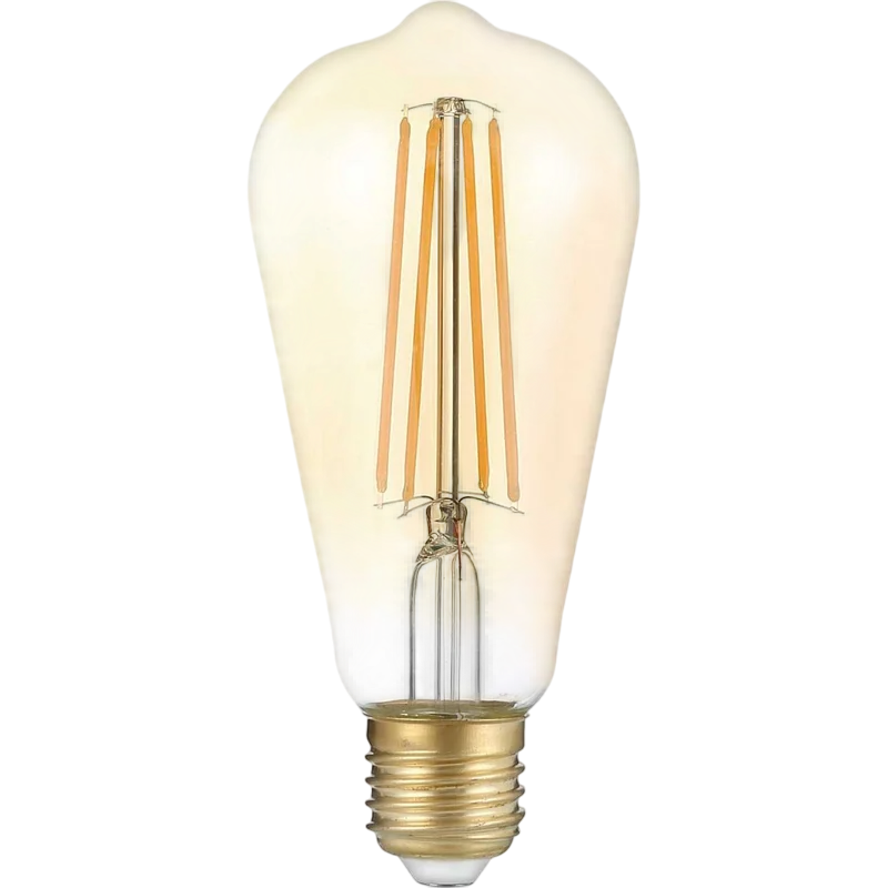 Филаментная лампочка Gauss Filament ST64 Golden 2400K (8 Вт, E27) 10 шт.