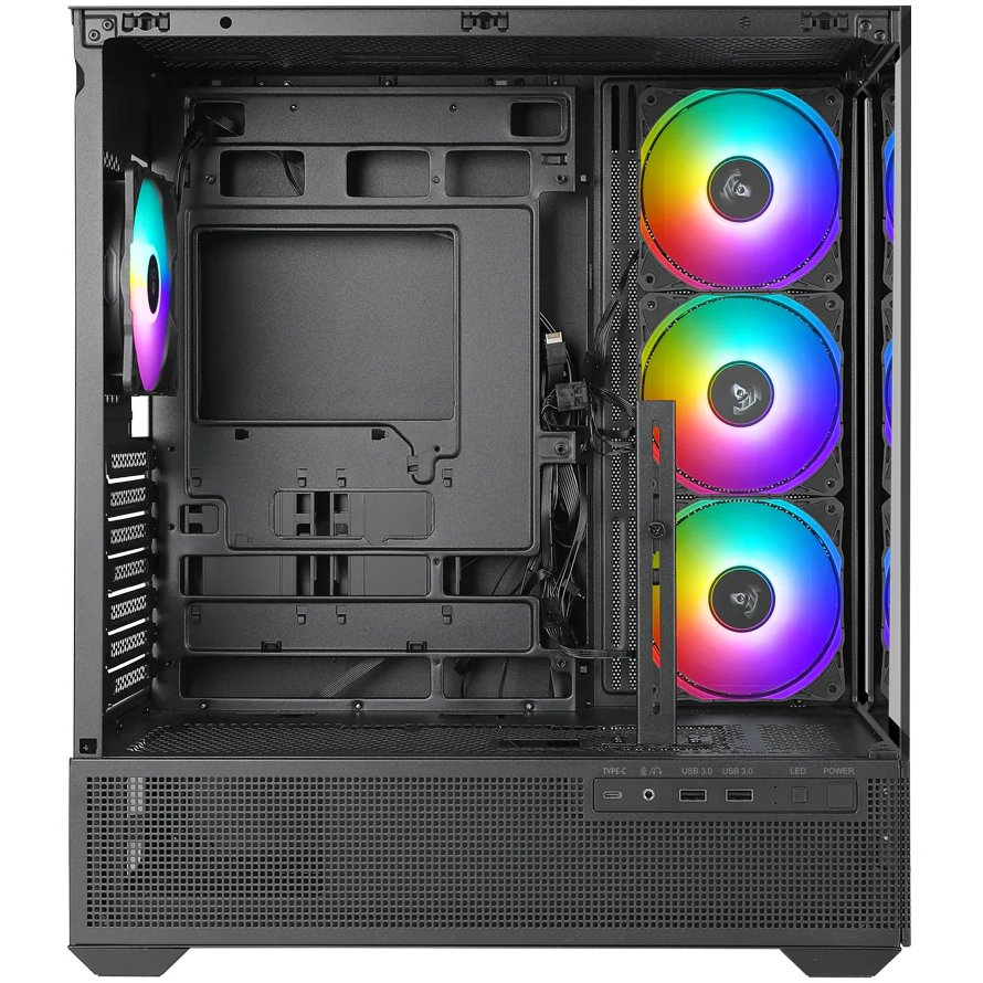 Корпус AZZA Tiara Black - CSAZ-501B TIARA - фото 4