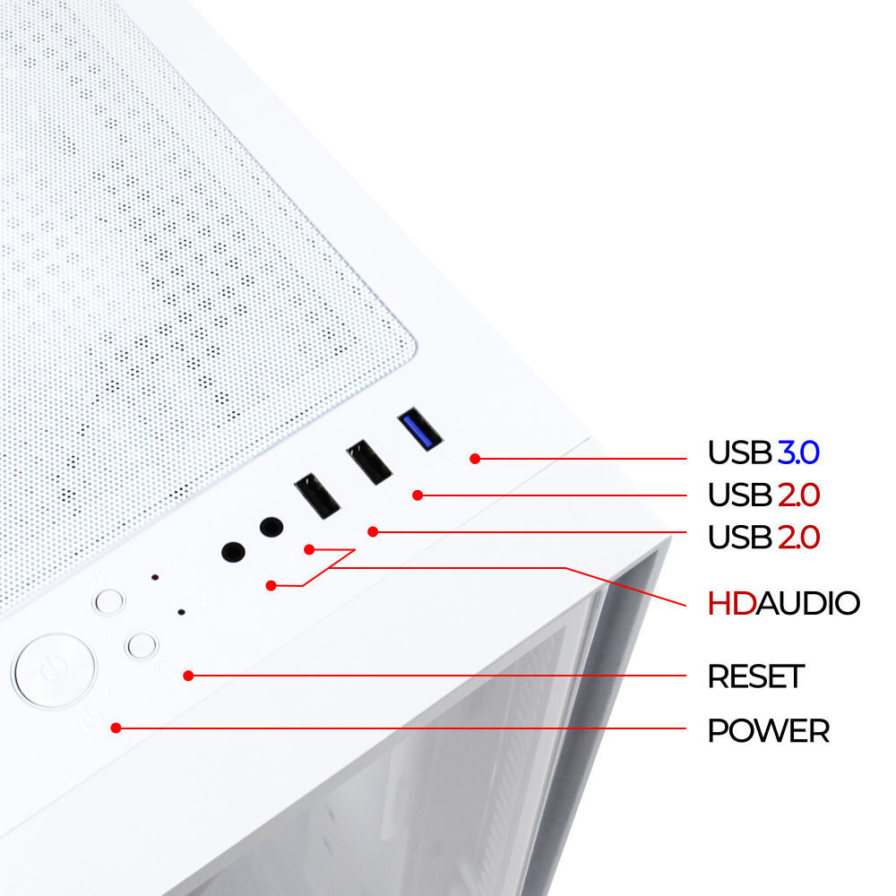Корпус Ginzzu CL520 White - фото 10