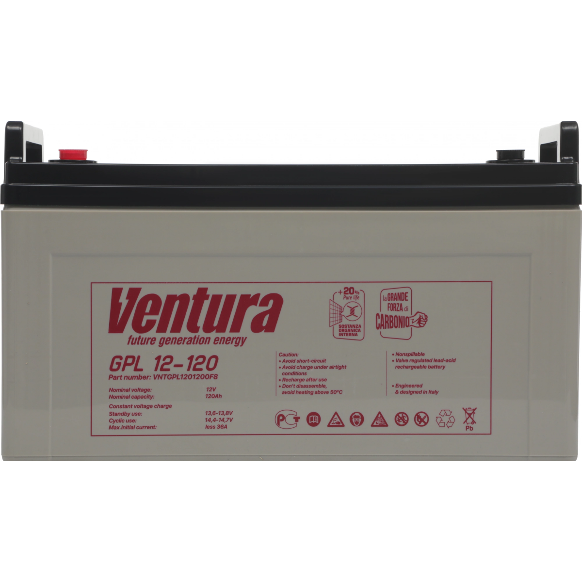 Аккумуляторная батарея Ventura GPL 12-120 - фото 2