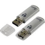 USB Flash накопитель 64Gb SmartBuy V-Cut Silver (SB64GBVC-S)