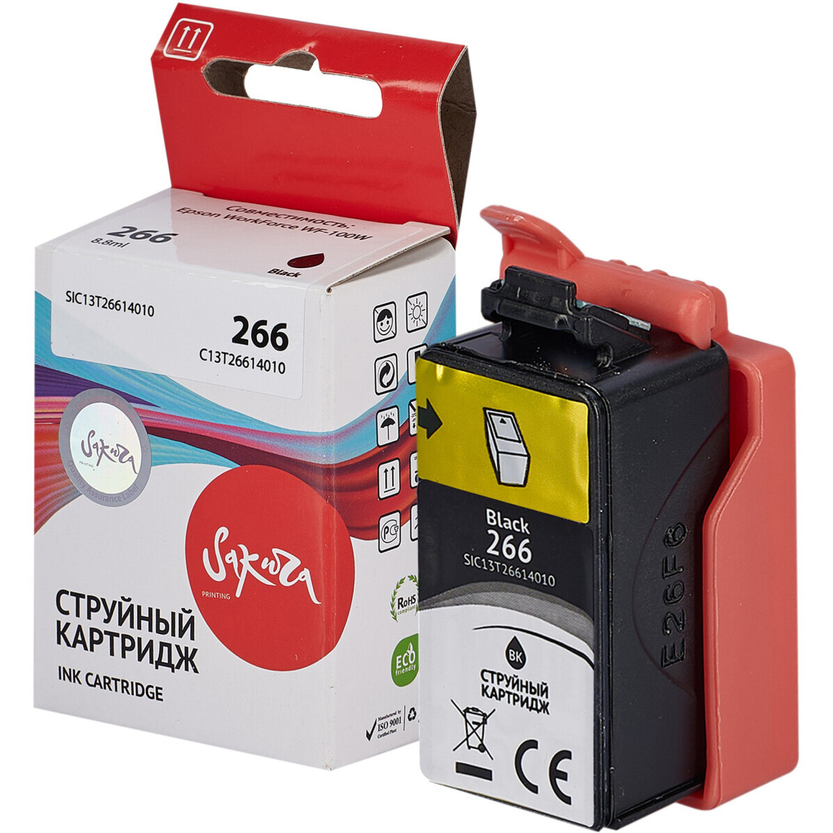 Картридж Sakura SIC13T26614010 Black - фото 3