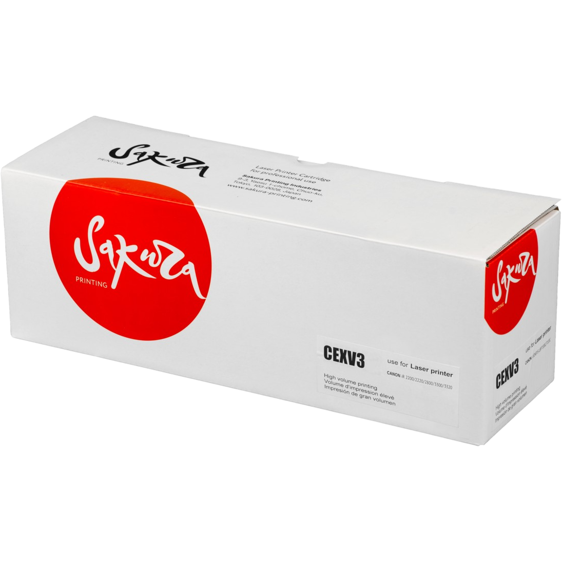 Картридж Sakura SACEXV3 Black - фото 2