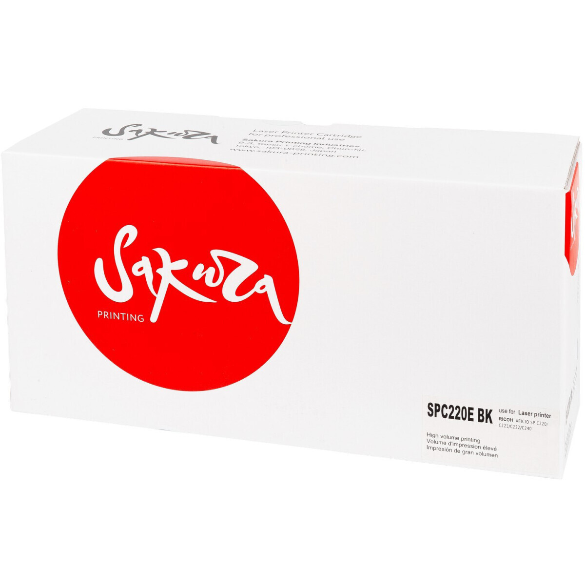 Картридж Sakura SASPC220EBK Black
