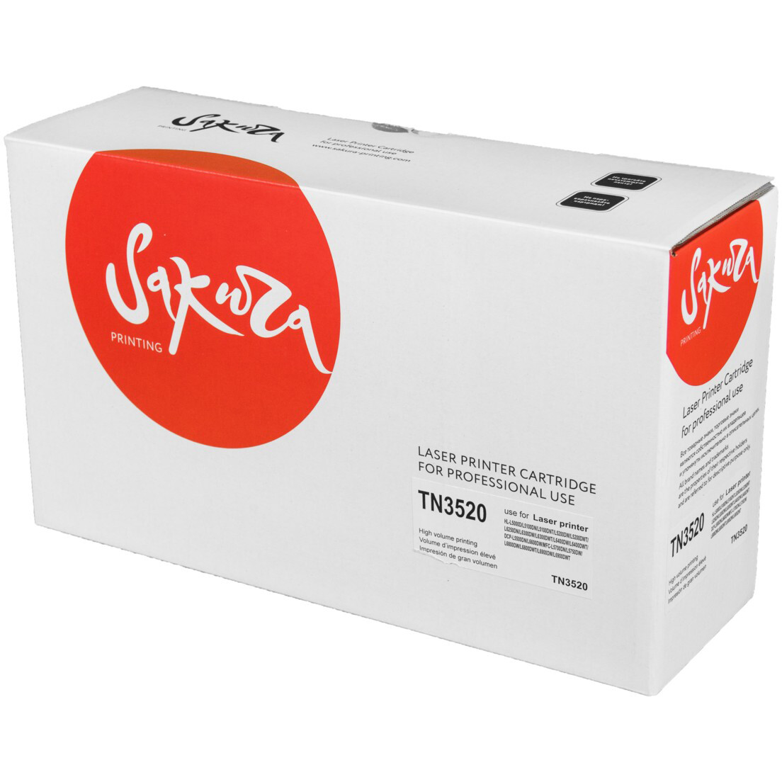 Картридж Sakura SATN3520 Black - фото 2