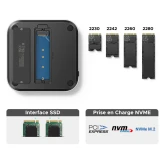 Док-станция UGREEN 11-in-1 Docking Station for Mac with NVMe SSD Enclosure (CM841) (65487)