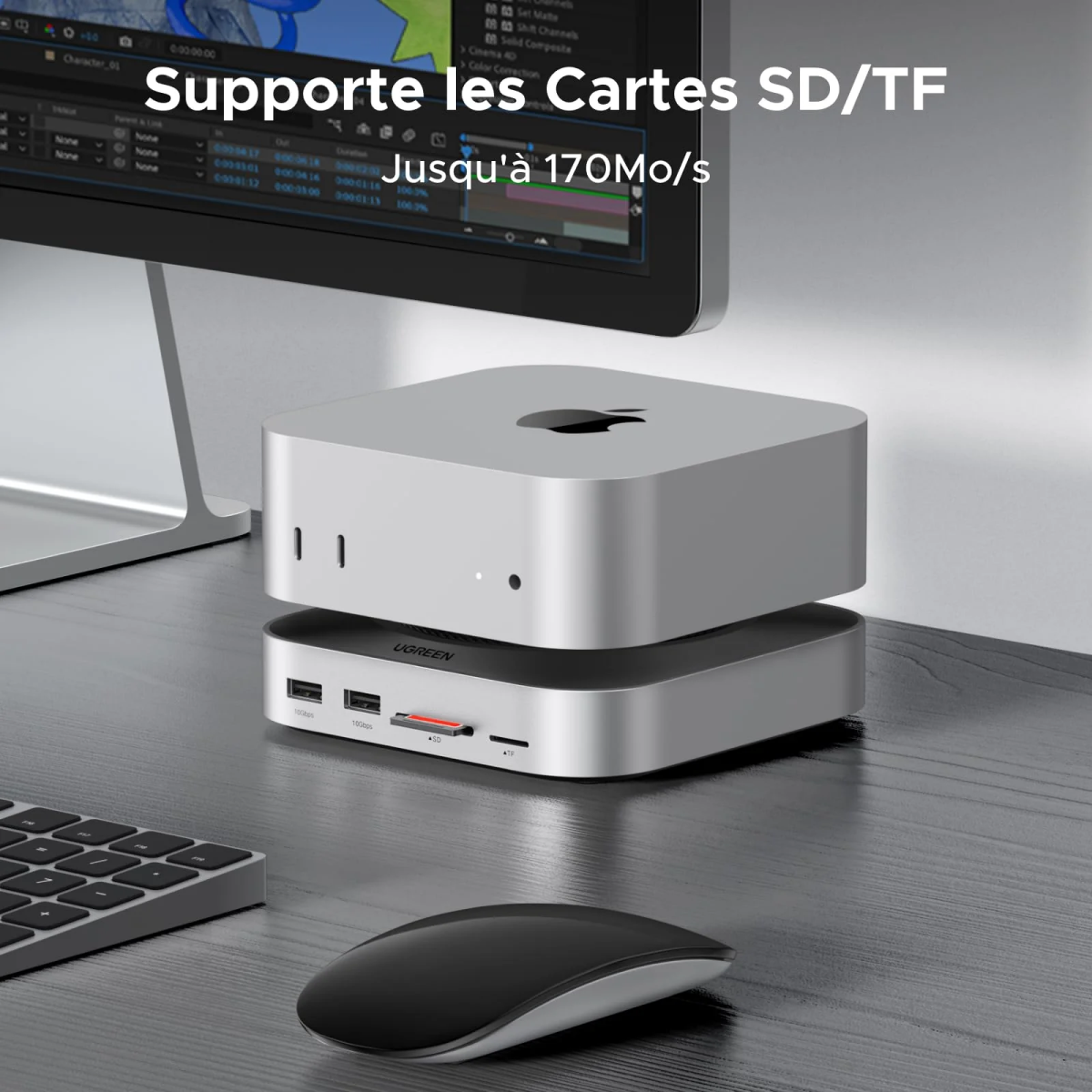 Док-станция UGREEN 11-in-1 Docking Station for Mac with NVMe SSD Enclosure (CM841) - 65487 - фото 5