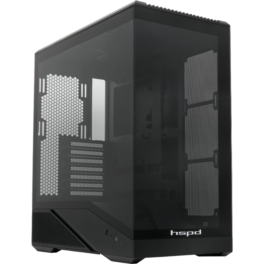 Корпус HSPD F711-TGBK Black