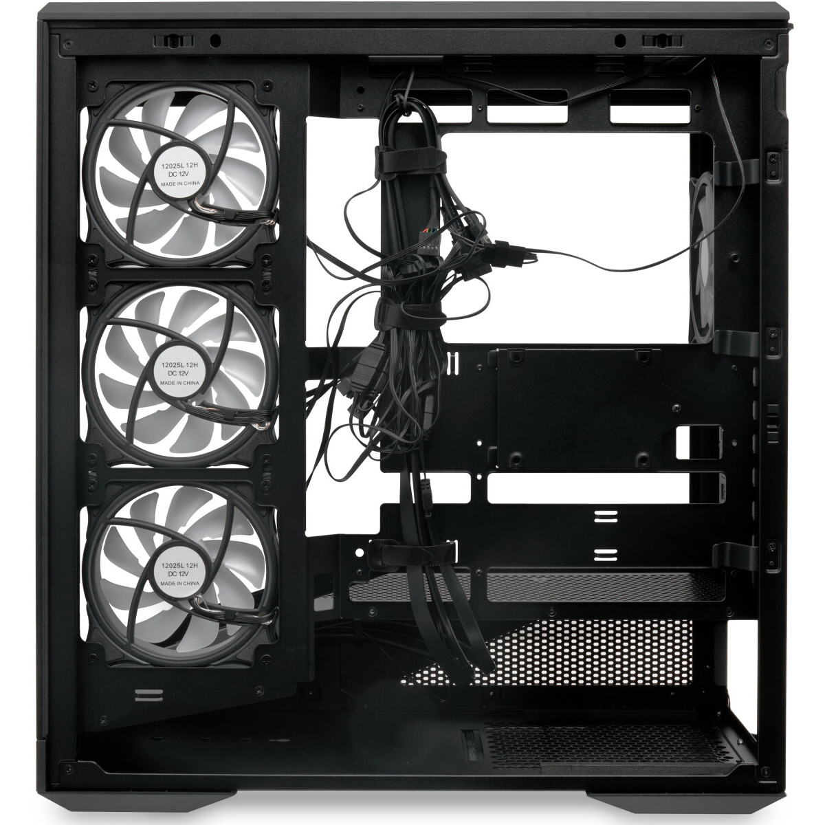 Корпус HSPD F711-TGBK-ARGB Black - фото 6