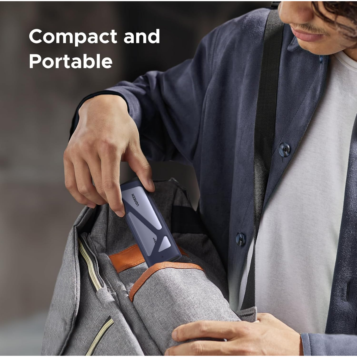 Внешний корпус для SSD M.2 UGREEN NVMe/SATA SSD Enclosure 20Gbps Space Gray (CM767) - 55150 - фото 7