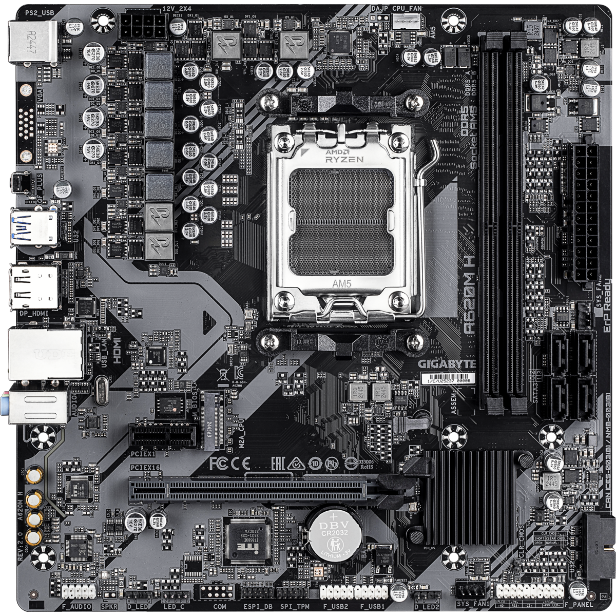 Материнская плата Gigabyte A620M H 2.0