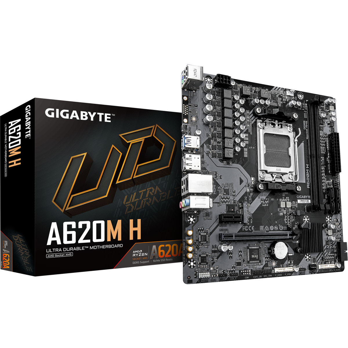 Материнская плата Gigabyte A620M H 2.0 - фото 4