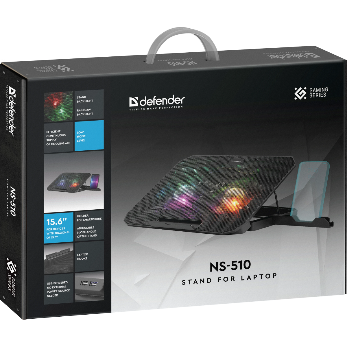 Охлаждающая подставка для ноутбука Defender NS-510 - 29510 - фото 9