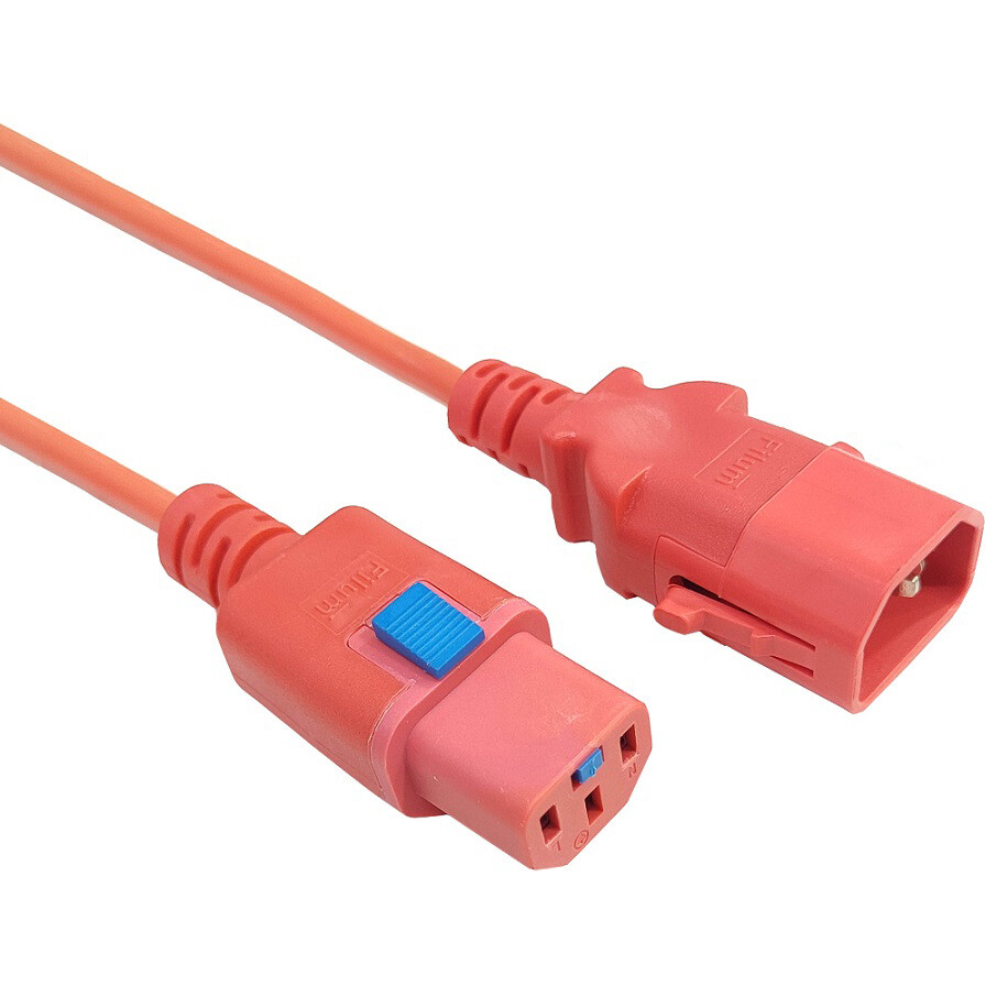 Кабель питания C13 - C14, 1м, Filum FL-PC-C13F/C14F-C1-1.0-RD