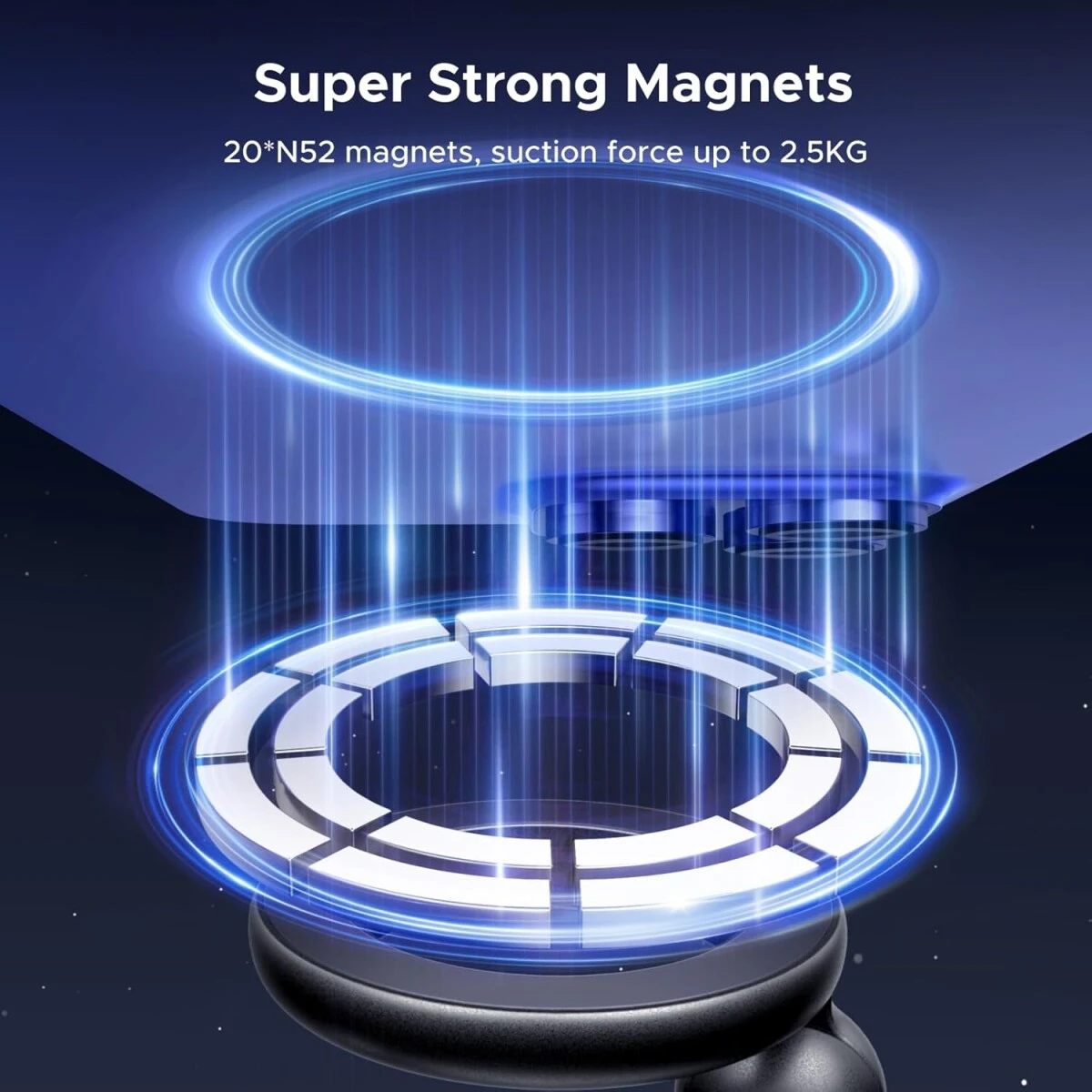 Автомобильный держатель UGREEN LP923 Space Grey - 65185 - фото 2