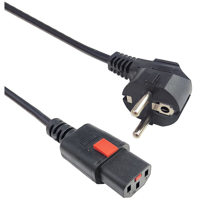 Кабель питания Schuko - C13, 0.5м, Filum FL-PC-CEE7/7-C13F-C1-0.5-BK