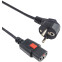 Кабель питания Schuko - C13, 0.5м, Filum FL-PC-CEE7/7-C13F-C1-0.5-BK