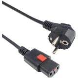 Кабель питания Schuko - C13, 1.8м, Filum FL-PC-CEE7/7-C13F-C1-1.8-BK