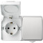 Розетка с выключателем SmartBuy SBE-04g-16-SWS