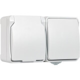 Розетка с выключателем SmartBuy SBE-04g-16-SWS