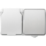 Розетка с выключателем SmartBuy SBE-04g-16-SWS